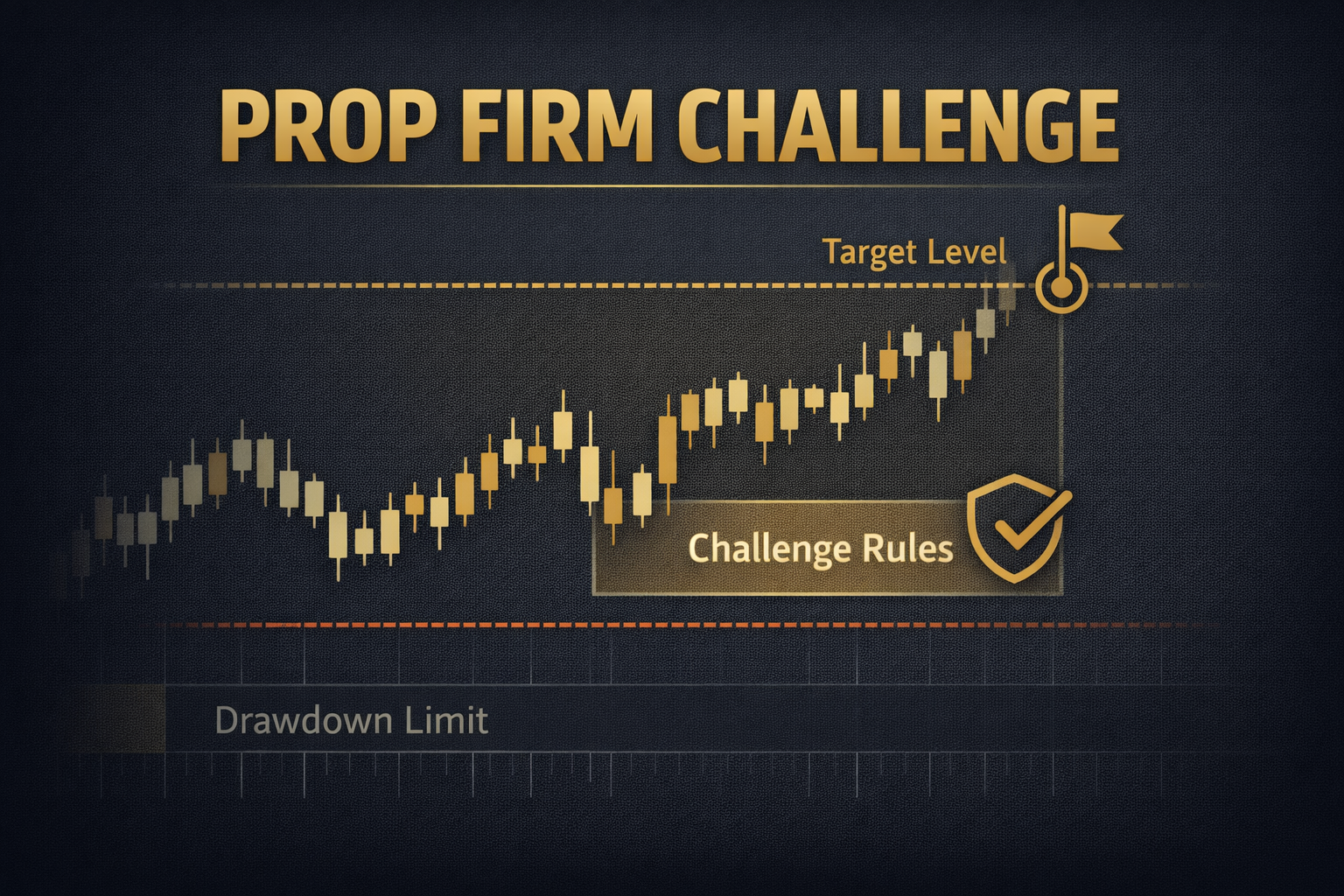 Honest Trading thumbnail showing a prop firm challenge with trading targets and drawdown rules